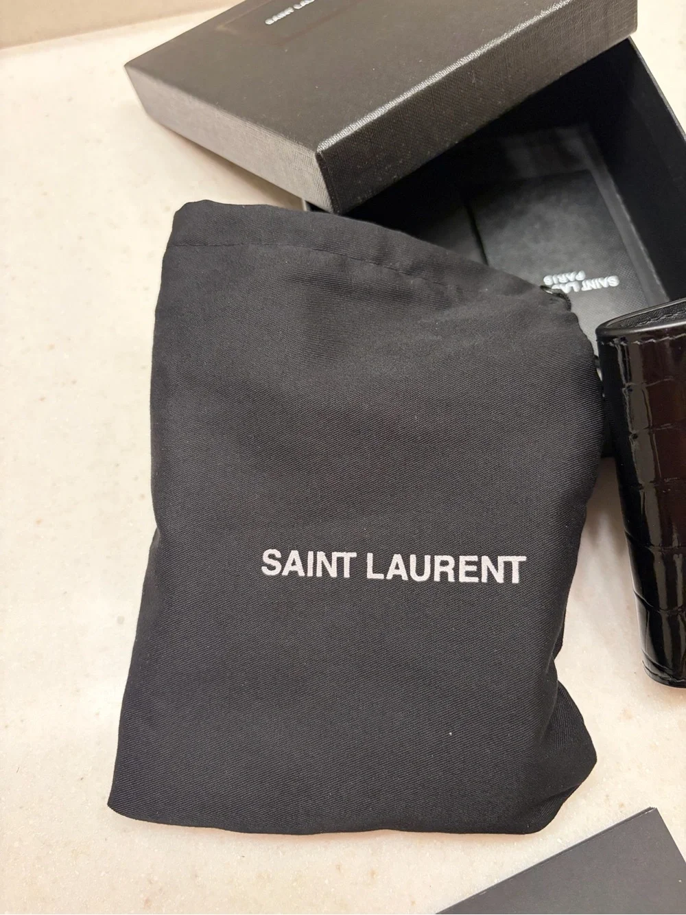 Saint Laurent luxurious croc